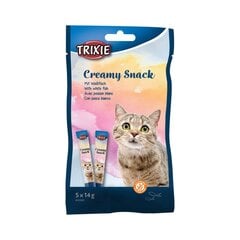 Trixie kreminis skanėstas katėms su tunu ir balta žuvim, 5x14 g kaina ir informacija | Skanėstai katėms | pigu.lt
