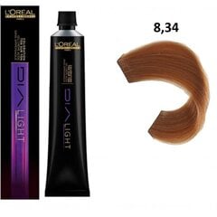 Profesionalūs plaukų dažai L'oreal Professionnel DiA Light, 8,34 Light Gold Copper Blonde, 50 ml kaina ir informacija | Plaukų dažai | pigu.lt