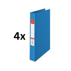 Папка Esselte Vivida, А4, корешок 35 мм, 2 кольца 25 мм, в упаковке 4 шт., синяя цена и информация | Канцелярские товары | pigu.lt