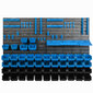 Sandėliavimo sistemos sieninė lentyna 115x78cm, įrankių laikikliai, 50 vnt. kaina ir informacija | Įrankių dėžės, laikikliai | pigu.lt