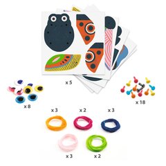 Креативный набор со стеблями синели - Жуки, Djeco цена и информация | Развивающие игрушки | pigu.lt