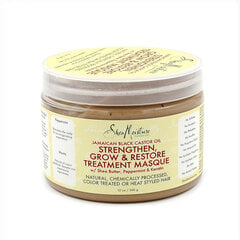 Питательная капиллярная маска Shea Moisture Jamaican Black Castor Oil Strengthen, Grow & Restore Treatment 340 g цена и информация | Средства для укрепления волос | pigu.lt