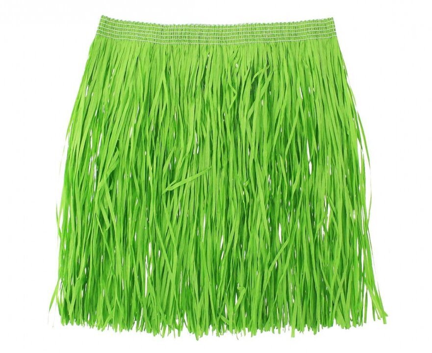 Havajietiškas sijonas, ilgis 40 cm, spalva: žalia (HA-SHZI) 4665 цена и информация | Karnavaliniai kostiumai | pigu.lt
