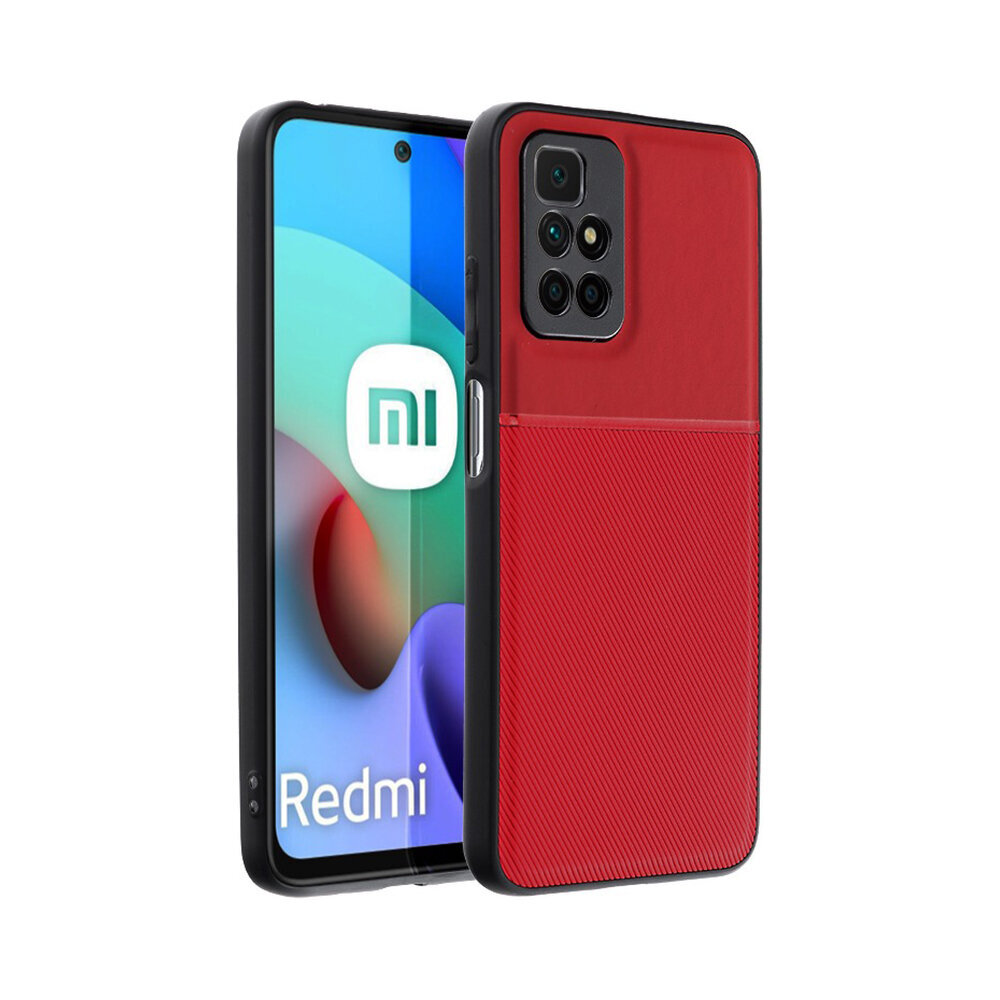 Forcell Nobel skirtas Xiaomi Redmi Note 10/10S, raudonas цена и информация | Telefono dėklai | pigu.lt