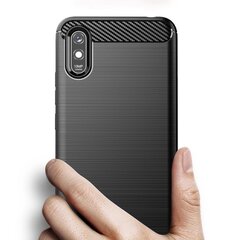 Carbon skirtas Xiaomi Redmi Note 10 / 10S, juodas kaina ir informacija | Telefono dėklai | pigu.lt