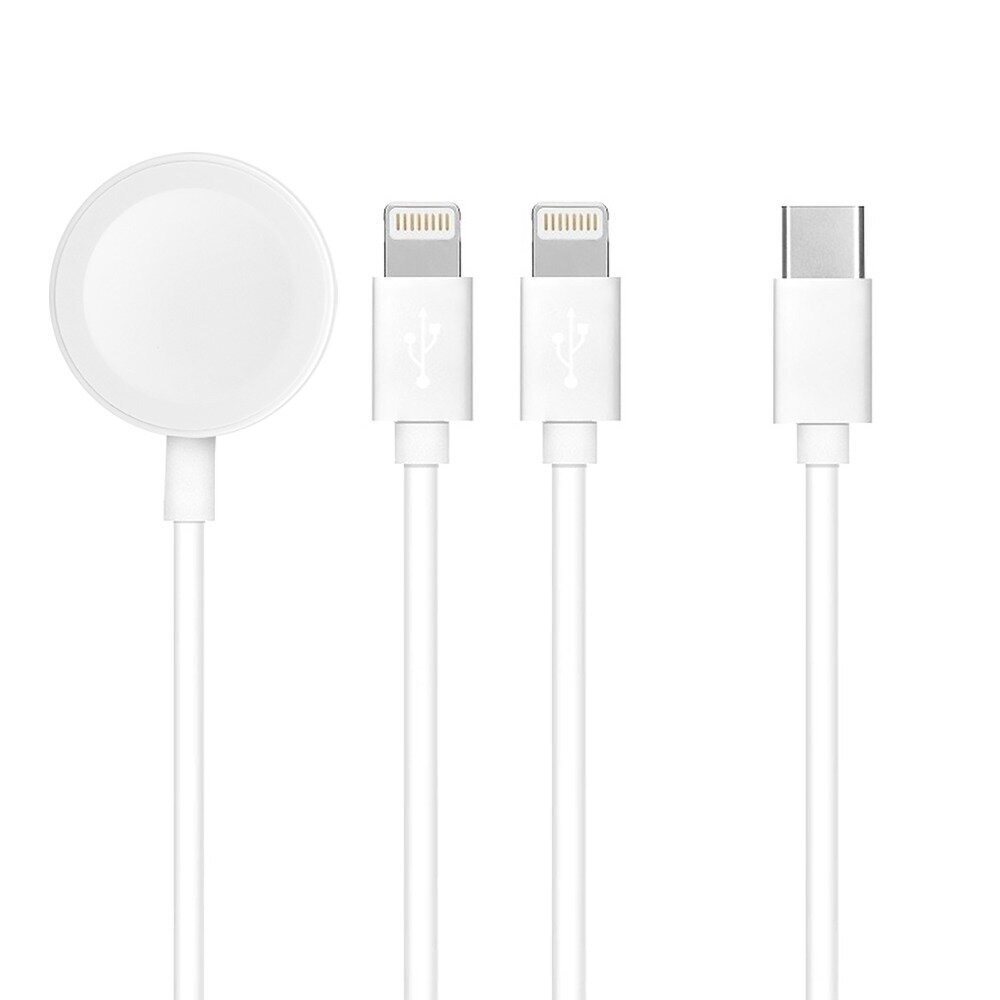 Beep USB-C Watch Charger 1m White kaina ir informacija | Išmaniųjų laikrodžių ir apyrankių priedai | pigu.lt