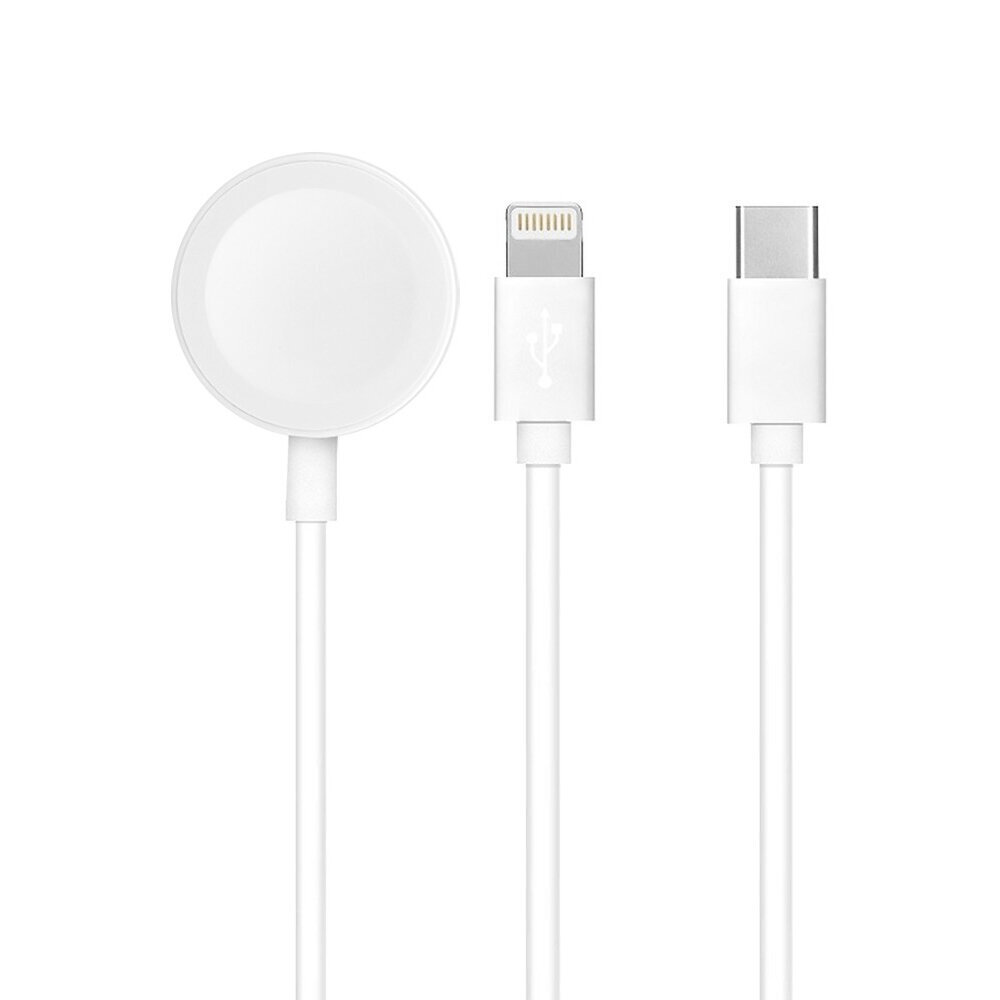 Beep USB-C Watch Charger 1m White kaina ir informacija | Išmaniųjų laikrodžių ir apyrankių priedai | pigu.lt