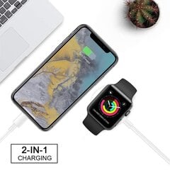 Кабель USB-C 3 в 1 для зарядки Apple Watch и 2x iPhone (1м) цена и информация | Аксессуары для смарт-часов и браслетов | pigu.lt