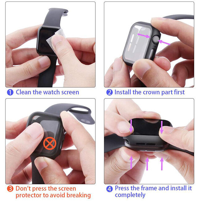 Beep Watch Screen Protector Black kaina ir informacija | Išmaniųjų laikrodžių ir apyrankių priedai | pigu.lt