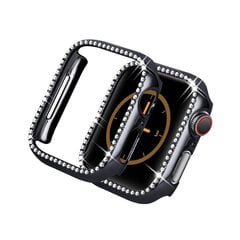 Чехол Diamond для Apple Watch — Чёрный 42mm цена и информация | Аксессуары для смарт-часов и браслетов | pigu.lt