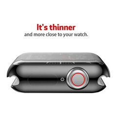Силиконовый чехол для Apple Watch — Чёрный 40mm цена и информация | Аксессуары для смарт-часов и браслетов | pigu.lt