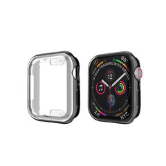 Силиконовый чехол для Apple Watch — Чёрный 42mm цена и информация | Аксессуары для смарт-часов и браслетов | pigu.lt