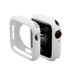 Силиконовый чехол для Apple Watch – Белый 44mm цена и информация | Аксессуары для смарт-часов и браслетов | pigu.lt