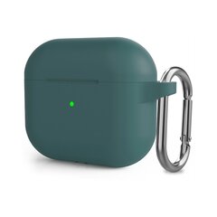 Защитный чехол с крючком для AirPods 3 — Pine Green цена и информация | Аксессуары для наушников | pigu.lt