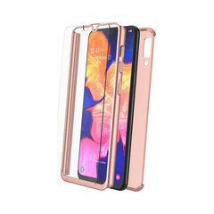 Чехол 360° + Защитное стекло для Samsung Galaxy A41 (6,1″) — Розовое золото цена и информация | Чехлы для телефонов | pigu.lt