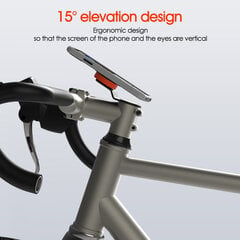 Universalus išmaniojo telefono laikiklis dviračiui, juodas kaina ir informacija | Telefono laikikliai | pigu.lt