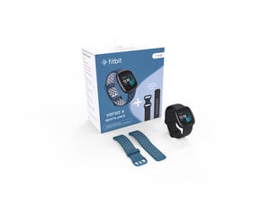 Fitbit Versa 4 Bundle Black/Graphite + Sapphire Blue Sports Band kaina ir informacija | Fitbit Išmanieji laikrodžiai, apyrankės | pigu.lt