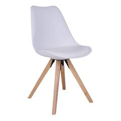 2-ų kėdžių komplektas Bergen, baltas kaina ir informacija | Virtuvės ir valgomojo kėdės | pigu.lt