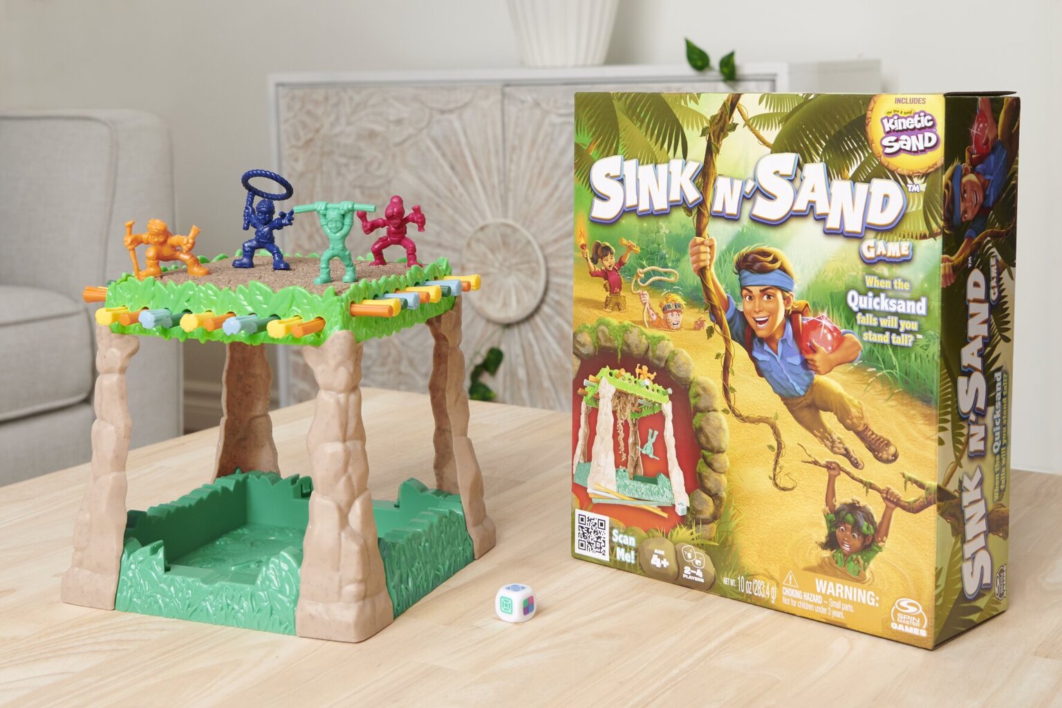 Stalo žaidimas vaikams Sink N Sand Spinmaster games kaina ir informacija | Stalo žaidimai, galvosūkiai | pigu.lt