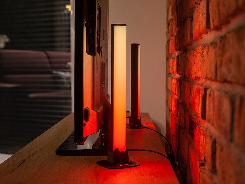 Tracer SET OF LAMPS SMART DESK RGB TUYA APP Išmanioji stalinė lempa „Bluetooth“ Juoda kaina ir informacija | Staliniai šviestuvai | pigu.lt