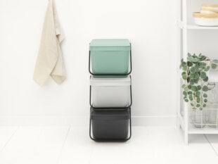 Контейнер для мусора Brabantia Sort & Go, 20 л цена и информация | Мусорные баки | pigu.lt