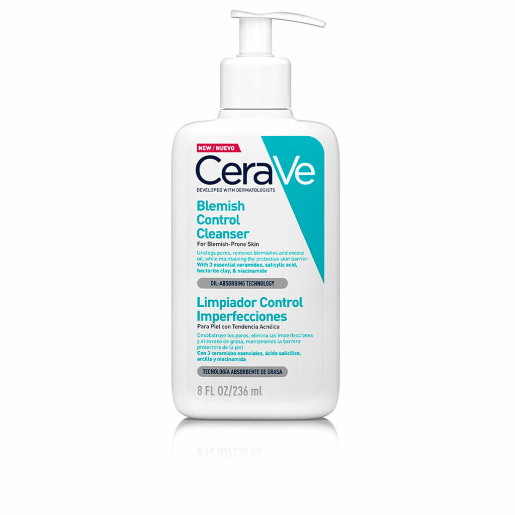 Veido prausiklis CeraVe Blemish Control (236 ml) kaina ir informacija | Veido prausikliai, valikliai | pigu.lt