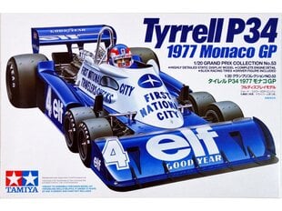 Сборная модель Tamiya - Tyrrell P34 1977 Monaco GP, 1/20, 20053 цена и информация | Конструкторы и кубики | pigu.lt