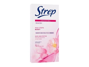 Vaško juostelės depiliacijai Strep Body Quick And Effective Crystal moterims, 20 vnt. kaina ir informacija | Depiliacijos priemonės | pigu.lt