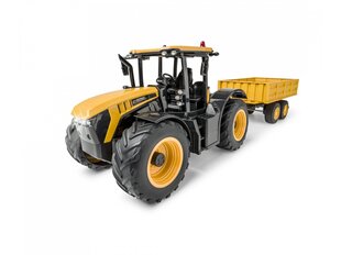 Radijo bangomis valdomas traktorius Carson JCB with Trailer 500907654 kaina ir informacija | Konstruktoriai ir kaladėlės | pigu.lt