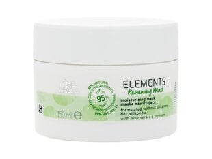 Восстанавливающая увлажняющая маска для волос Wella Professionals Elements Renewing Moisturising Mask, 150 мл цена и информация | Бальзамы, кондиционеры | pigu.lt