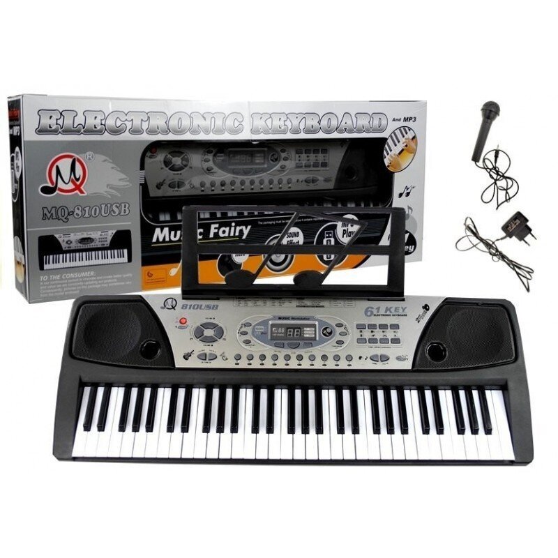 Pianinas su mikrofonu MQ-810 MP3 цена и информация | Lavinamieji žaislai | pigu.lt