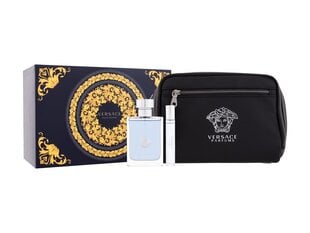 Vyriškų kvepalų rinkinys Versace Pour Homme: tualetinis vanduo 100 ml + tualetinis vanduo 10 ml + kosmetinė kaina ir informacija | Kvepalai moterims | pigu.lt