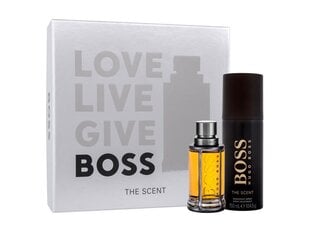 Rinkinys Hugo Boss Fragrance The Scent vyrams: tualetinis vanduo EDT, 50ml + dezodorantas, 150ml цена и информация | Мужские духи | pigu.lt