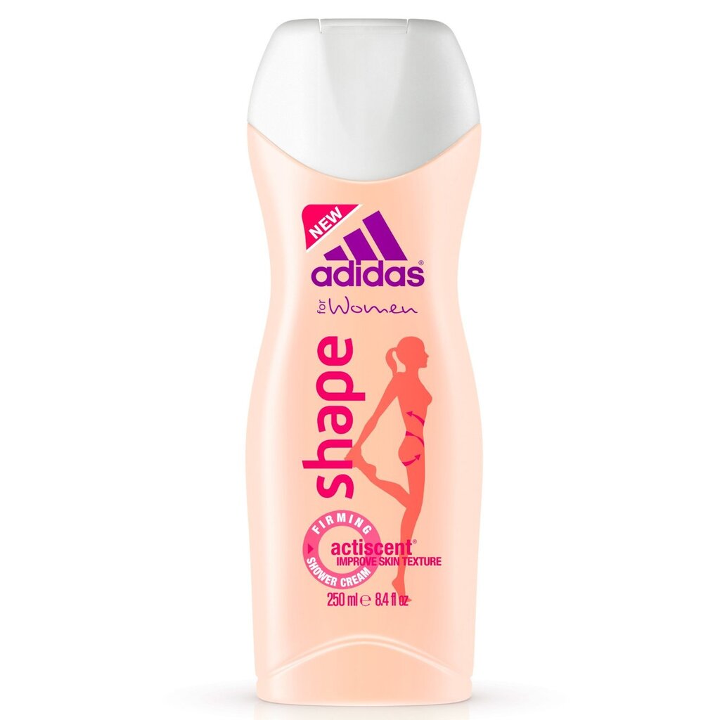 Dušo želė Adidas Shape moterims 250 ml цена и информация | Dušo želė, aliejai | pigu.lt