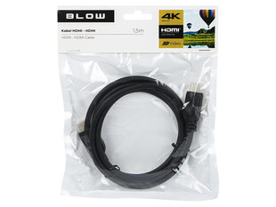 Kabelis HDMI-HDMI 4K 1.5m kaina ir informacija | Blow Buitinė technika ir elektronika | pigu.lt