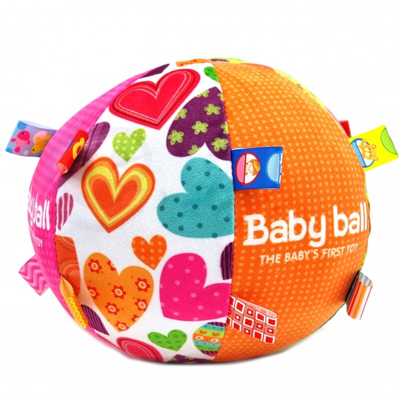 Minkštas sensorinis kamuolys su įdėklais mažyliui kaina ir informacija | Žaislai kūdikiams | pigu.lt