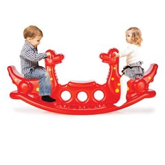 WOOPIE Multi-person Rocker Dino Balance Swing Red цена и информация | Детские качели | pigu.lt