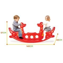 WOOPIE Multi-person Rocker Dino Balance Swing Red цена и информация | Детские качели | pigu.lt