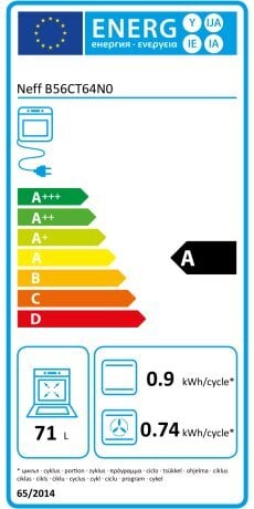 Neff B56CT64N0 kaina ir informacija | Orkaitės | pigu.lt