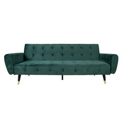 Sofa - lova Falun, 214x83x82cm, žalia kaina ir informacija | Sofos | pigu.lt