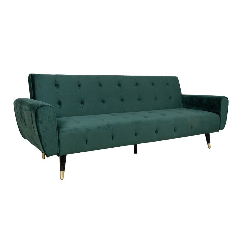 Sofa - lova Falun, 214x83x82cm, žalia kaina ir informacija | Sofos | pigu.lt