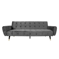 Sofa - lova Falun, 214x83x82cm, pilka kaina ir informacija | Sofos | pigu.lt