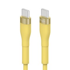 Ringke CB60211RS, USB-C - USB-C 480Mb / s 60W 2m yellow kaina ir informacija | Laidai telefonams | pigu.lt