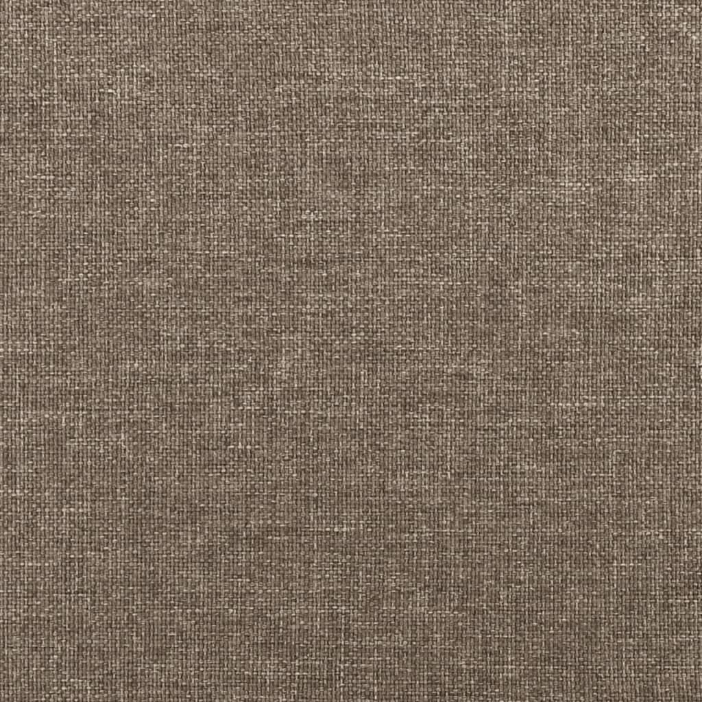 vidaXL Galvūgalis su auselėmis, taupe, 83x23x118/128cm, audinys kaina ir informacija | Lovos | pigu.lt