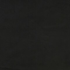 vidaXL Lova su spyruoklėmis ir čiužiniu, juoda, 120x200cm, aksomas цена и информация | Кровати | pigu.lt