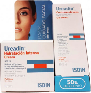 Rinkinys Isdin Ureadin Intense Hydration: veido kremas, 50 ml + paakių kremas, 15 ml kaina ir informacija | Veido kremai | pigu.lt