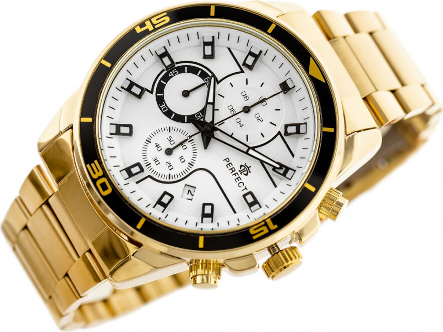 Perfect MEN'S WATCH CH02M - CHRONORGAF (zp356d) CH02M-05 kaina ir informacija | Vyriški laikrodžiai | pigu.lt