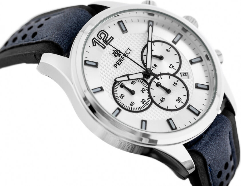 Perfect MEN'S WATCH CH01L - CHRONOGRAPH (zp354b) CH01L-02 kaina ir informacija | Vyriški laikrodžiai | pigu.lt