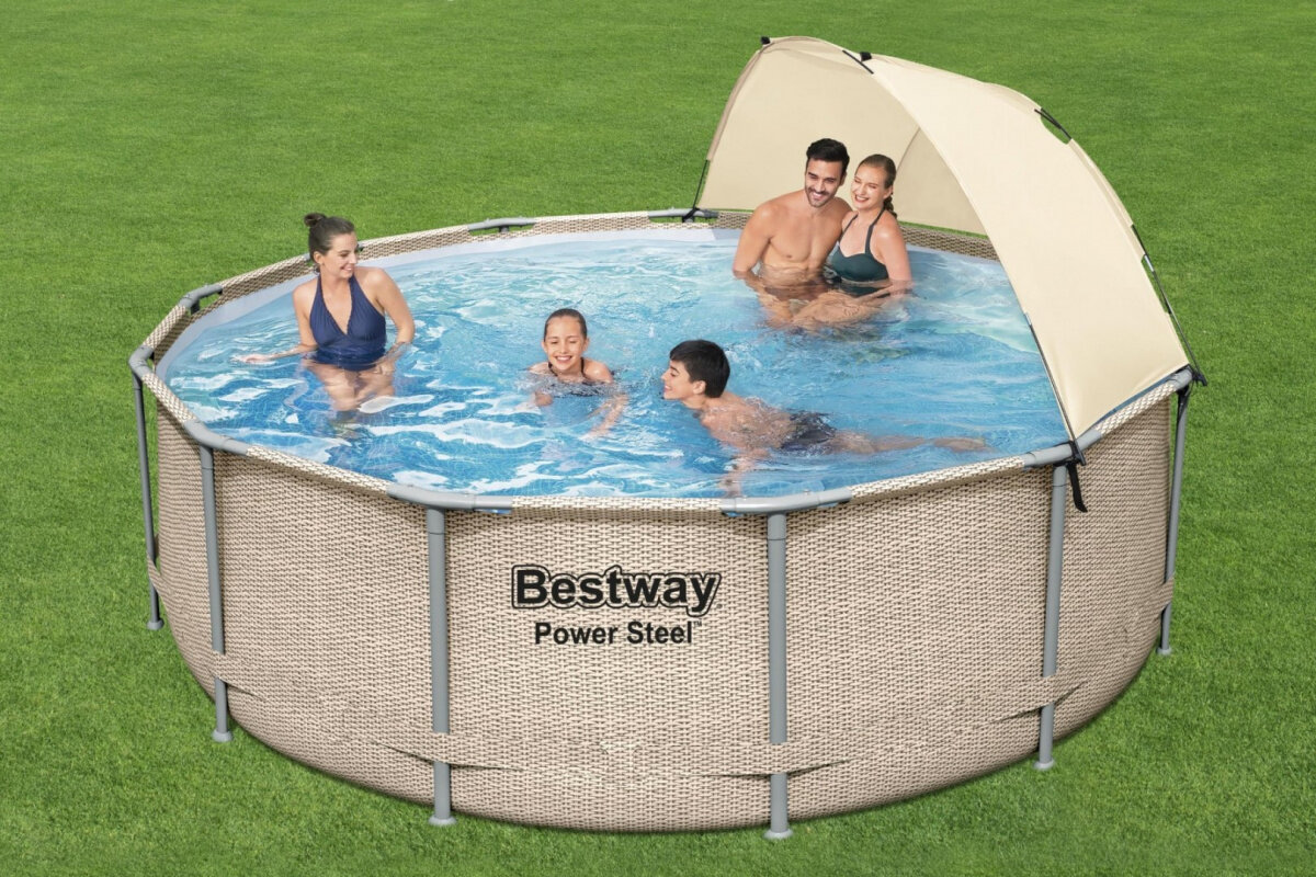 Baseinas Bestway Power Steel, 396x107cm kaina ir informacija | Baseinai | pigu.lt