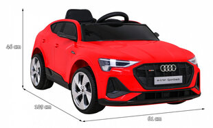 Vienvietis vaikiškas elektromobilis Audi E-Tron, raudonas kaina ir informacija | Elektromobiliai vaikams | pigu.lt